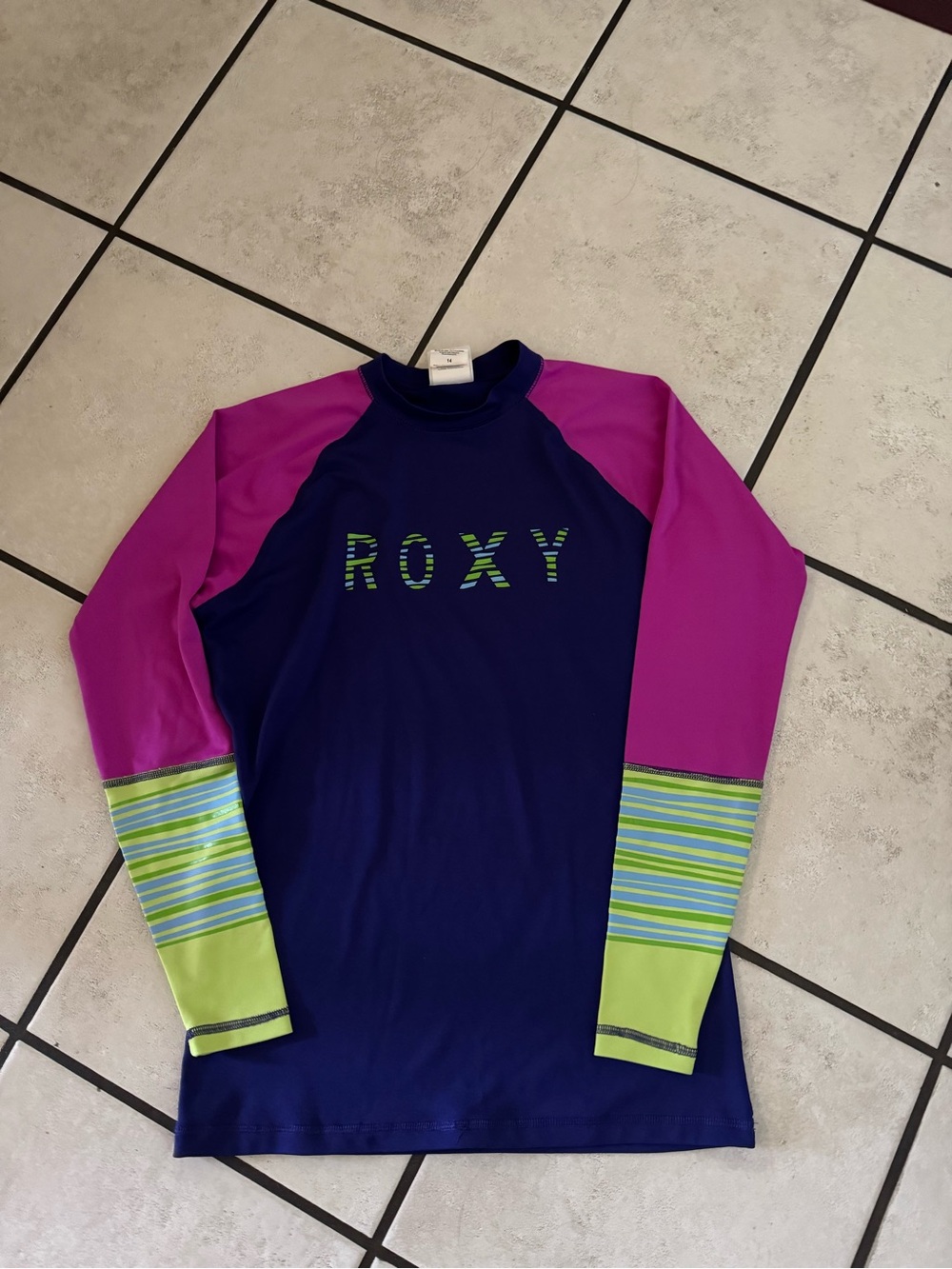 Roxy Kids' Long Sleeve Swim Rash Guard
